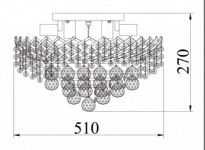 Потолочная люстра Maytoni Karolina DIA120-09-G в Покачах - pokachi.mebel24.online | фото 4
