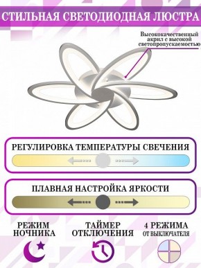 Потолочная люстра Natali Kovaltseva Smart home LED LAMPS 81217 в Покачах - pokachi.mebel24.online | фото 5