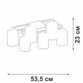 Потолочная люстра Vitaluce V3092 V3092-1/6PL в Покачах - pokachi.mebel24.online | фото 4