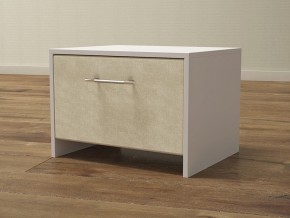 PROxSON Тумба Varna (ЛДСП Белая+ткань Белый/Savana Milk (молочный)) 51x40 в Покачах - pokachi.mebel24.online | фото