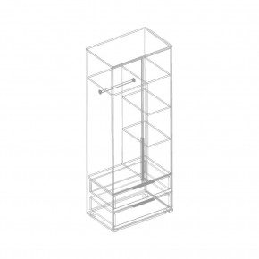 Шкаф 2-ств. с 2 ящиками "Лео" в Покачах - pokachi.mebel24.online | фото 3