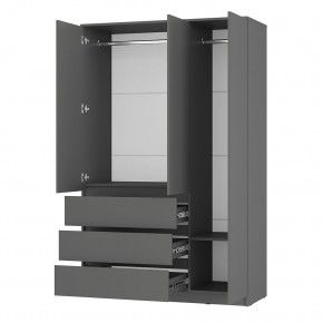 Шкаф 3-х створчатый Симпл ШК-08 (графит) в Покачах - pokachi.mebel24.online | фото 2