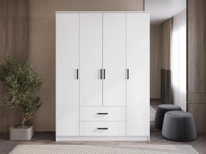 Шкаф 4-х створчатый Титан (белый) в Покачах - pokachi.mebel24.online | фото