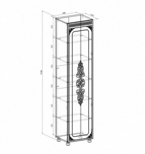 Шкаф для белья Ассоль плюс АС-531К в Покачах - pokachi.mebel24.online | фото 2