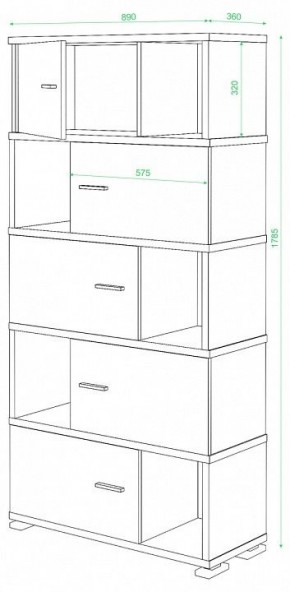 Шкаф комбинированный Домино СБ-30/5 в Покачах - pokachi.mebel24.online | фото 3