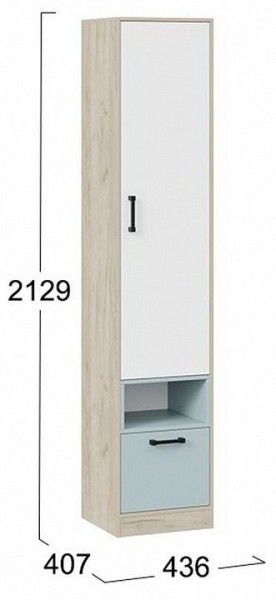 Шкаф комбинированный Оливер 401.002.000 в Покачах - pokachi.mebel24.online | фото 3