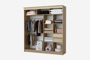 Шкаф-купе Бабочка 2.0 серия Альянс (дуб сонома) в Покачах - pokachi.mebel24.online | фото 2