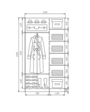 Шкаф-купе ХИТ 22-4-12-22 (420) в Покачах - pokachi.mebel24.online | фото 5