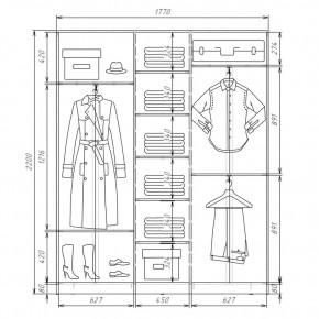 Шкаф-купе ХИТ 22-4-18-888 (420) в Покачах - pokachi.mebel24.online | фото 2