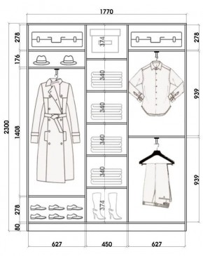 Шкаф-купе ХИТ 23-4-18-656 (420) в Покачах - pokachi.mebel24.online | фото 2