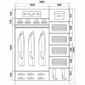 Шкаф-купе ХИТ 24-17-55 (620) в Покачах - pokachi.mebel24.online | фото 3