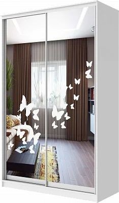 Шкаф-купе ХИТ 24-4-15-66 БАБОЧКИ в Покачах - pokachi.mebel24.online | фото