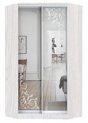 Шкаф-купе ХИТ-У-24-4-66 ОРНАМЕНТ в Покачах - pokachi.mebel24.online | фото