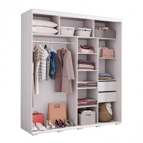 Шкаф-купе Крафт-6 (Ясень Белый) в Покачах - pokachi.mebel24.online | фото 2