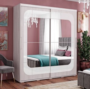 Шкаф-купе Крафт-7 ясень белый в Покачах - pokachi.mebel24.online | фото