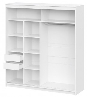 Шкаф-купе ШКП 3 Серия 2 (2000) Белый текстурный в Покачах - pokachi.mebel24.online | фото 2