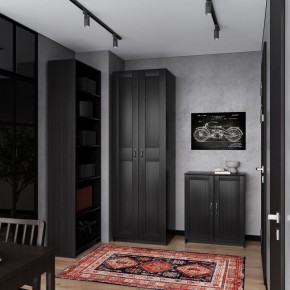 Шкаф МАКС двухстворчатый, цвет Дуб Венге в Покачах - pokachi.mebel24.online | фото 4