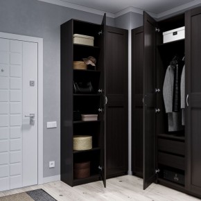 Шкаф МАКС однодверный узкий, цвет Дуб Венге в Покачах - pokachi.mebel24.online | фото 4