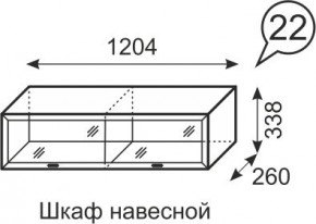 Шкаф навесной Венеция 22 бодега в Покачах - pokachi.mebel24.online | фото 1