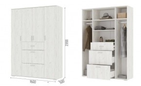 Шкаф Нельсон ШК03 Дуб крафт белый в Покачах - pokachi.mebel24.online | фото 2