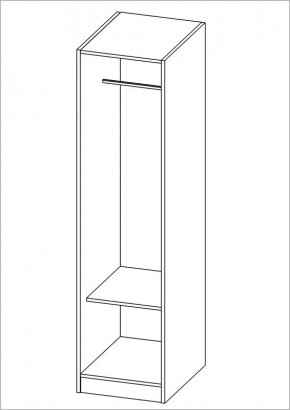 Шкаф ОРИОН однодверный, цвет белый в Покачах - pokachi.mebel24.online | фото 2