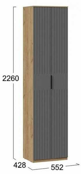 Шкаф платяной Хилтон Исп. 2 в Покачах - pokachi.mebel24.online | фото 6