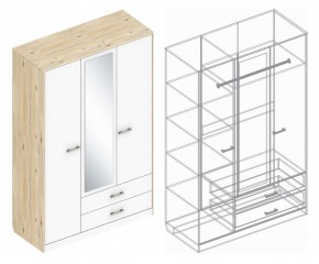 Шкаф "Милана" 3-х створчатый с 2 ящиками в Покачах - pokachi.mebel24.online | фото 3