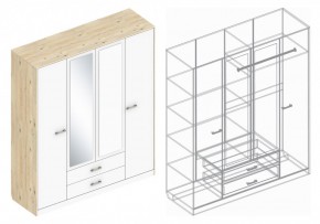 Шкаф "Милана" 4-х створчатый в Покачах - pokachi.mebel24.online | фото 3