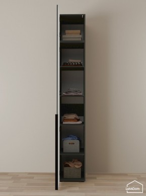 Шкаф с антресолью Linnea MHR-1A-2 2450х400х510 (Графит-М 11.1.25) в Покачах - pokachi.mebel24.online | фото 4