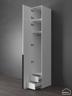 Шкаф с антресолью Linnea MHR-1A-3 2450х400х510 (Белый-М 11.1.2) в Покачах - pokachi.mebel24.online | фото 6