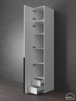 Шкаф с антресолью Linnea MHR-1A-4 2450х400х510 (Белый-М 11.1.1) в Покачах - pokachi.mebel24.online | фото 5