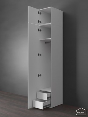 Шкаф с антресолью Linnea MHR-1POA-3 2450х400х510 (Белый-М 11.1.2) в Покачах - pokachi.mebel24.online | фото 6