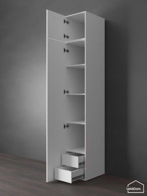 Шкаф с антресолью Linnea MHR-1POA-4 2450х400х510 (Белый-М 11.1.2) в Покачах - pokachi.mebel24.online | фото 5