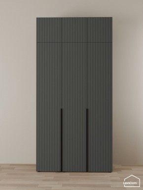 Шкаф с антресолью Linnea MHR-3A-2 2450х1200х510 (Графит-М 11.1.25) в Покачах - pokachi.mebel24.online | фото
