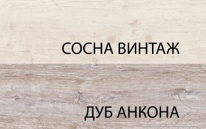 Шкаф с витриной 1V1D1S, MONAKO, цвет Сосна винтаж/дуб анкона в Покачах - pokachi.mebel24.online | фото 3