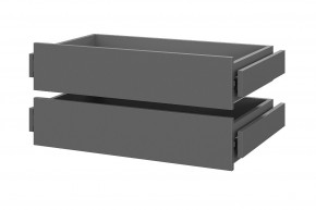 Шкаф ШК-5 + 2 полки + ящики (800) Графит в Покачах - pokachi.mebel24.online | фото