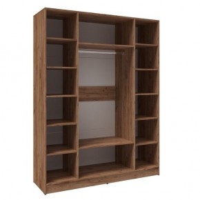 Шкаф Вегас 1600 Дуб крафт табачный/Дуб крафт белый в Покачах - pokachi.mebel24.online | фото 2