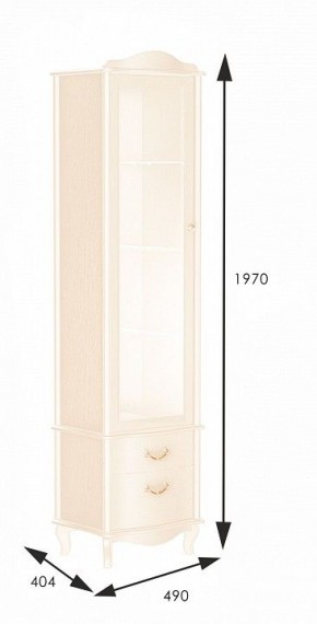 Шкаф-витрина Джульетта в Покачах - pokachi.mebel24.online | фото 2