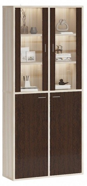 Шкаф-витрина Домино СУ(ш2в2)+2ФС+2ФГ в Покачах - pokachi.mebel24.online | фото 2