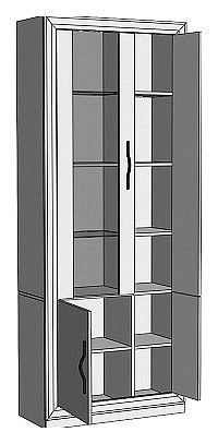 Шкаф-витрина Нобиле ШВтВ-ФСД-ФГК в Покачах - pokachi.mebel24.online | фото 2