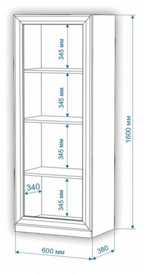 Шкаф-витрина Нобиле ВтН-ФС-ФГ в Покачах - pokachi.mebel24.online | фото 2