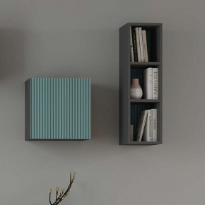 Сириния Куб 2 серый графит/МДФ бриз в Покачах - pokachi.mebel24.online | фото 3