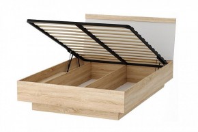 СОНАТА КРС-1400 Кровать с ПМ (дуб сонома/белый глянец) в Покачах - pokachi.mebel24.online | фото 2
