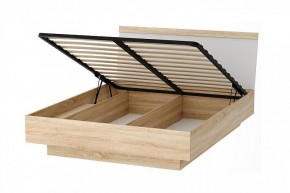 СОНАТА КРС-1600 Кровать с ПМ (дуб сонома/белый глянец) в Покачах - pokachi.mebel24.online | фото 2
