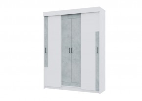 Спальный гарнитур VICTOR (модульный) Белый-Бетон в Покачах - pokachi.mebel24.online | фото 13