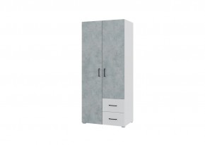 Спальный гарнитур VICTOR (модульный) Белый-Бетон в Покачах - pokachi.mebel24.online | фото 8