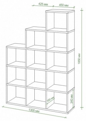 Стеллаж Бартоло СЛД 5 в Покачах - pokachi.mebel24.online | фото 2