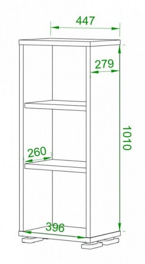 Стеллаж Домино нельсон ПУ-10-1 в Покачах - pokachi.mebel24.online | фото 2