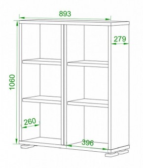 Стеллаж Домино нельсон ПУ-50-1 в Покачах - pokachi.mebel24.online | фото 2