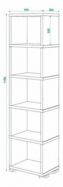 Стеллаж Домино СБ-15/5 в Покачах - pokachi.mebel24.online | фото 3